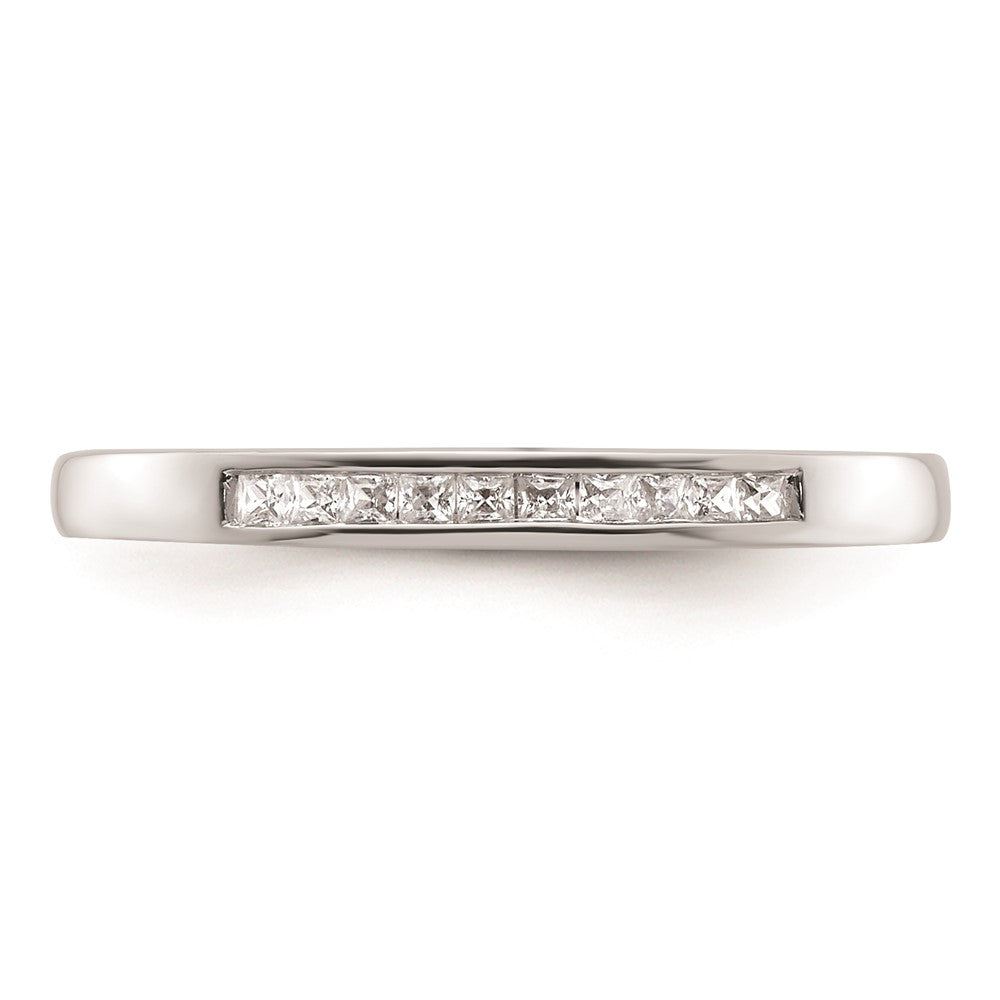 14K Weißgold Ehering mit natürlichen Diamanten