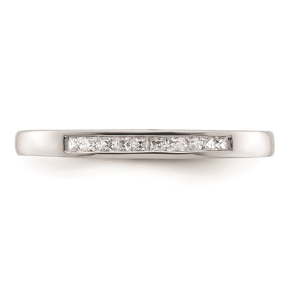 14K Weißgold Ehering mit natürlichen Diamanten