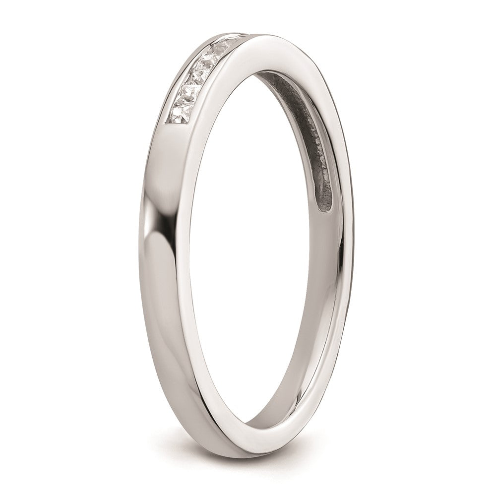 14K Weißgold Ehering mit natürlichen Diamanten