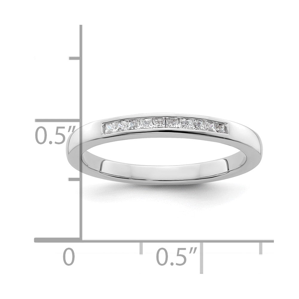 14K Weißgold Ehering mit natürlichen Diamanten