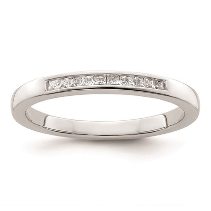 14K Weißgold Ehering mit natürlichen Diamanten