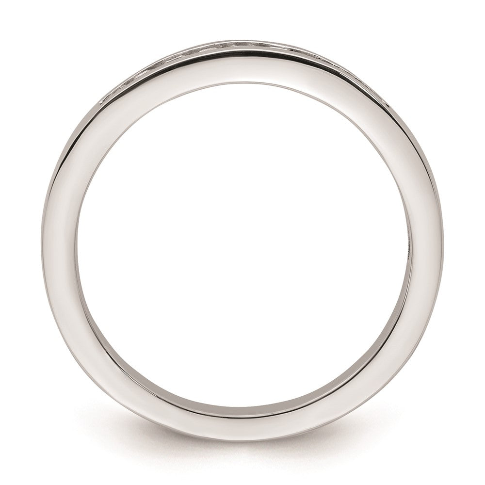 14K Weißgold Ehering mit natürlichen Diamanten