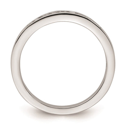 14K Weißgold Ehering mit natürlichen Diamanten