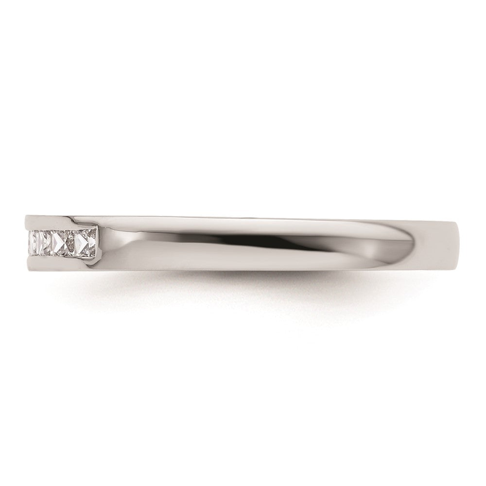 14K Weißgold Ehering mit natürlichen Diamanten