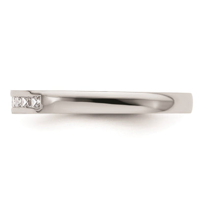 14K Weißgold Ehering mit natürlichen Diamanten