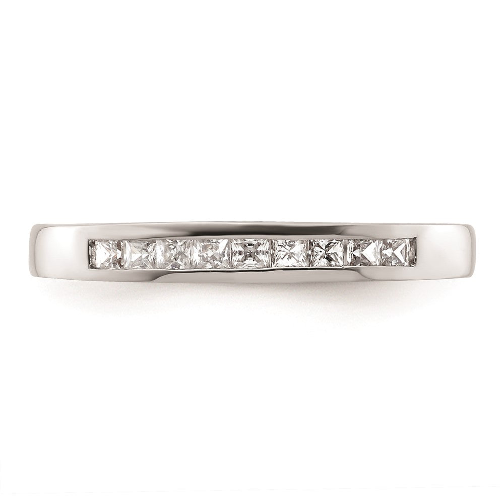 14K Weißgold Ehering mit natürlichen Diamanten