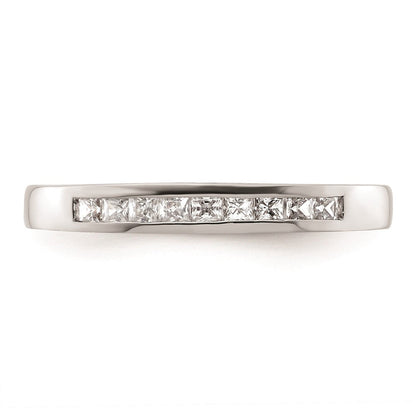 14K Weißgold Ehering mit natürlichen Diamanten