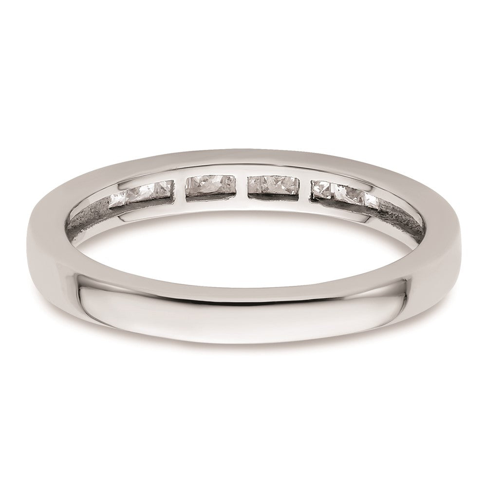 14K Weißgold Ehering mit natürlichen Diamanten
