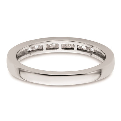 14K Weißgold Ehering mit natürlichen Diamanten