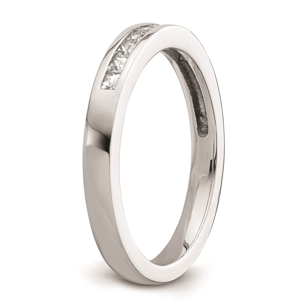 14K Weißgold Ehering mit natürlichen Diamanten