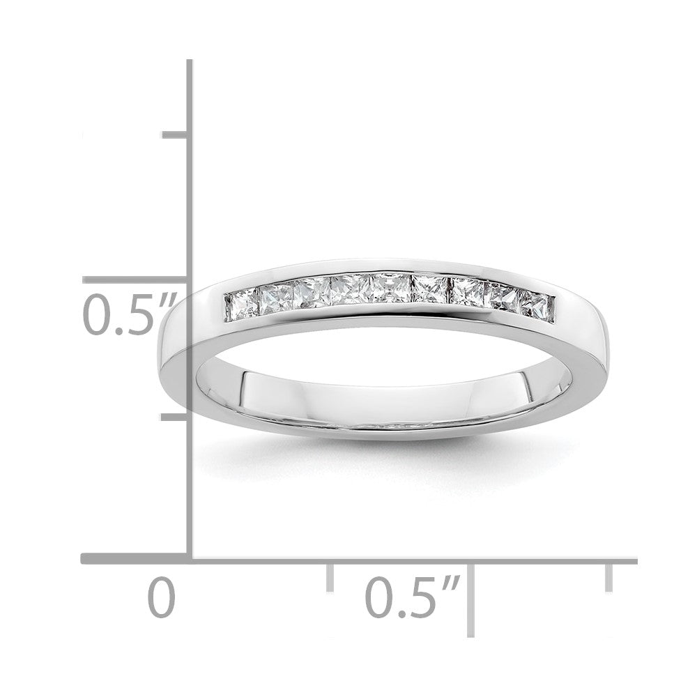 14K Weißgold Ehering mit natürlichen Diamanten