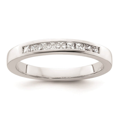 14K Weißgold Ehering mit natürlichen Diamanten
