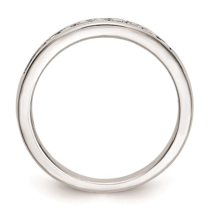 14K Weißgold Ehering mit natürlichen Diamanten