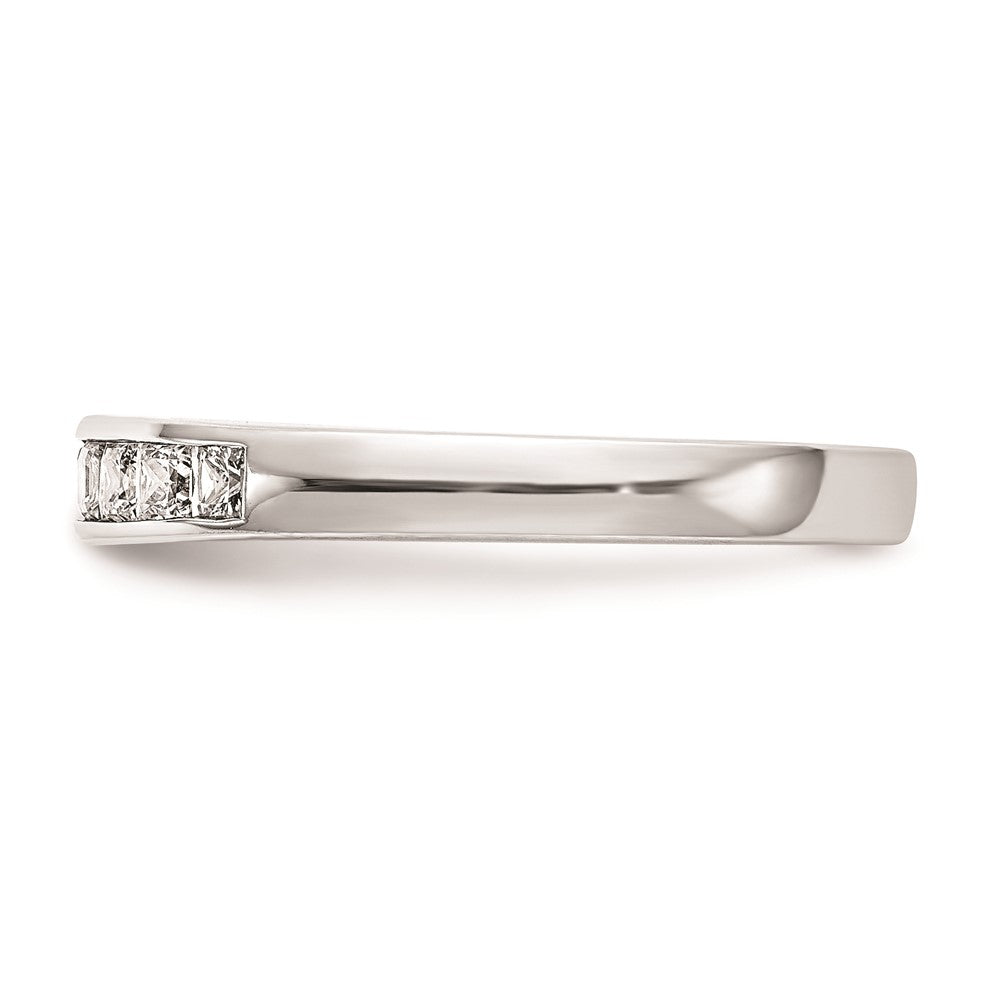 14K Weißgold Ehering mit natürlichen Diamanten