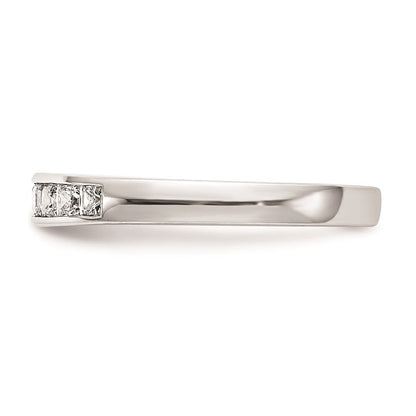 14K Weißgold Ehering mit natürlichen Diamanten
