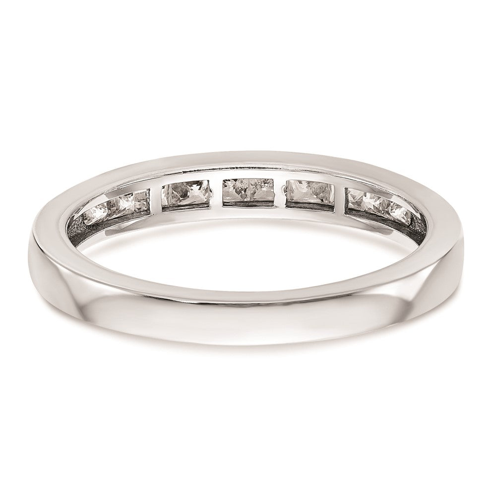 14K Weißgold Ehering mit natürlichen Diamanten
