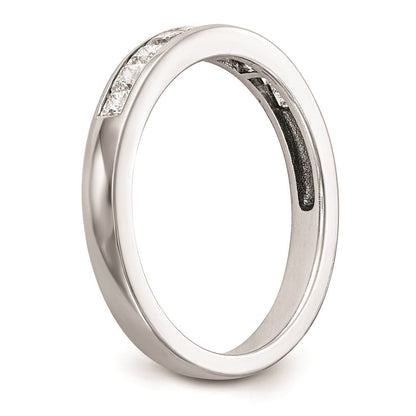 14K Weißgold Ehering mit natürlichen Diamanten