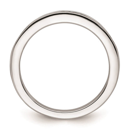 14K Weißgold Ehering mit natürlichen Diamanten