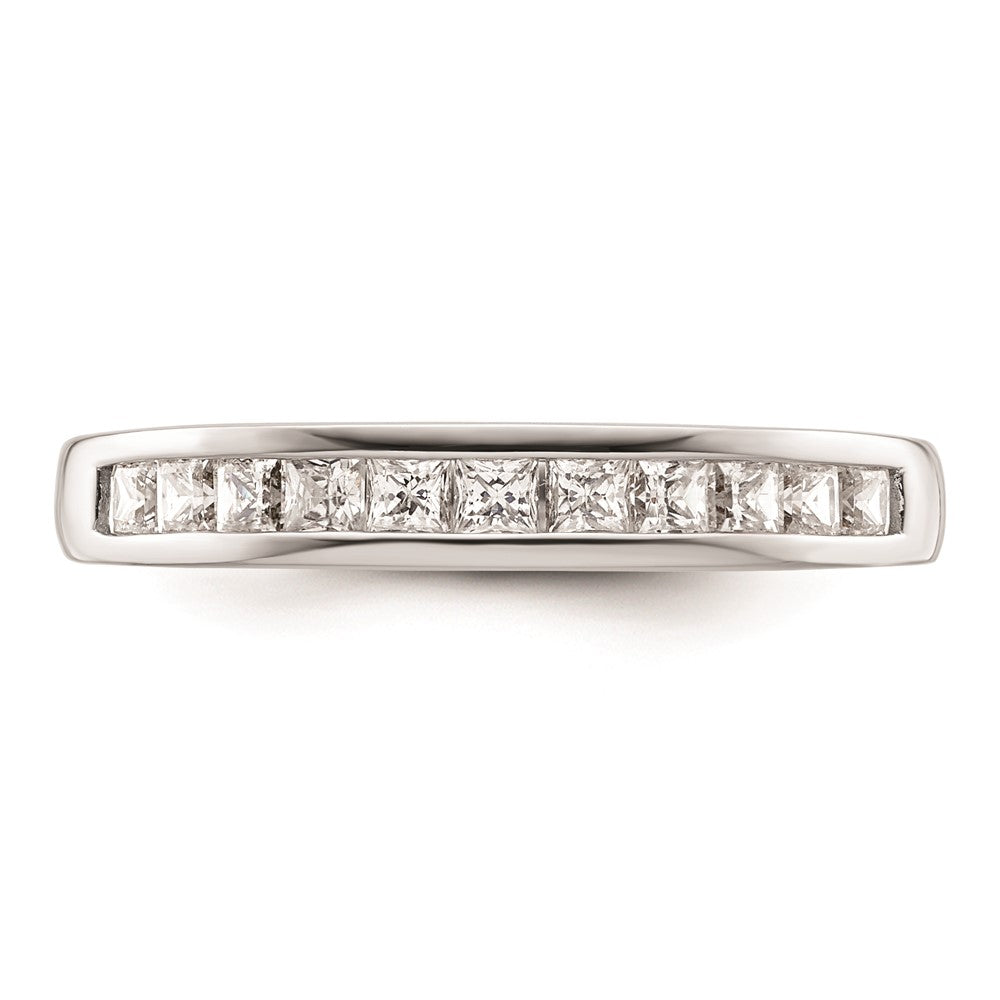 14K Weißgold Ehering mit natürlichen Diamanten