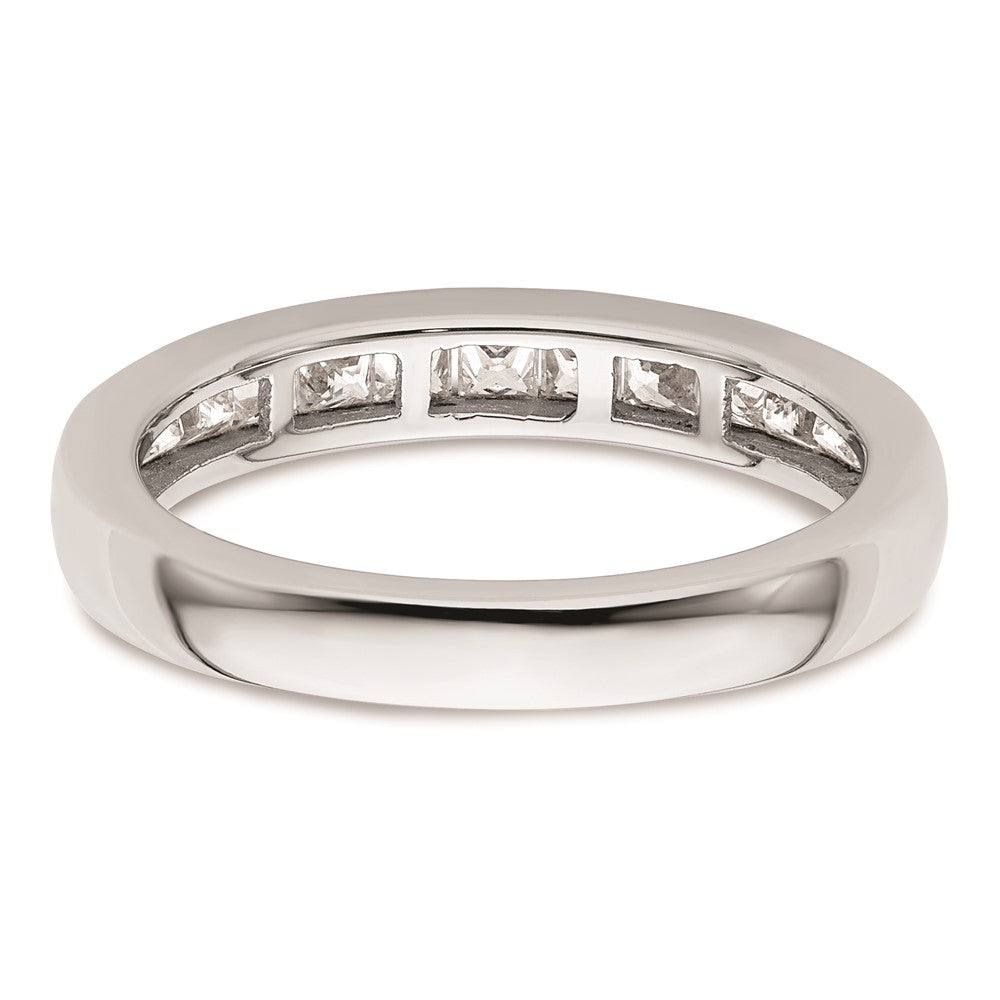14K Weißgold Ehering mit natürlichen Diamanten