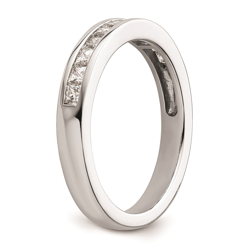 14K Weißgold Ehering mit natürlichen Diamanten