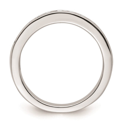 14K Weißgold Ehering mit natürlichen Diamanten