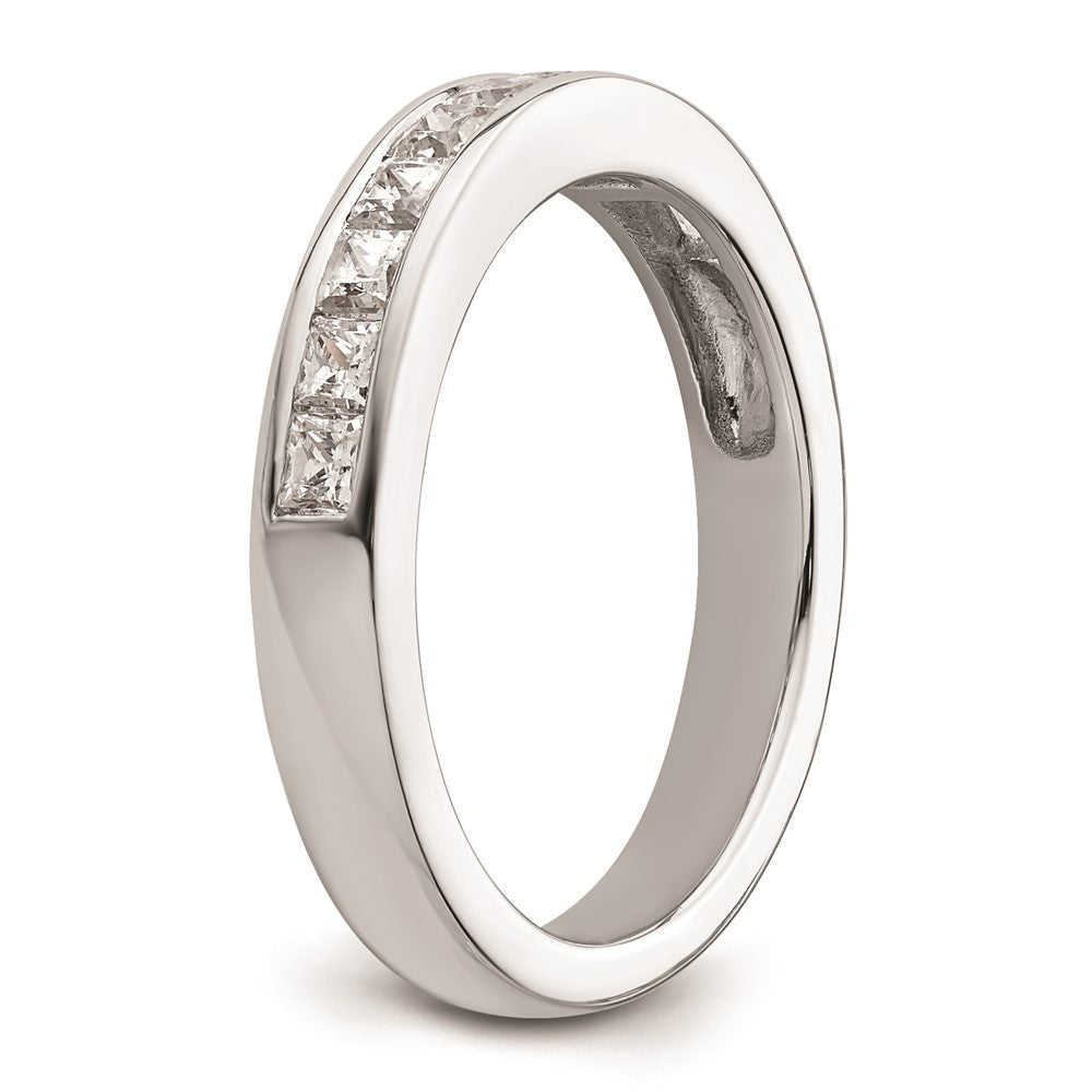 14K Weißgold Ehering mit natürlichen Diamanten