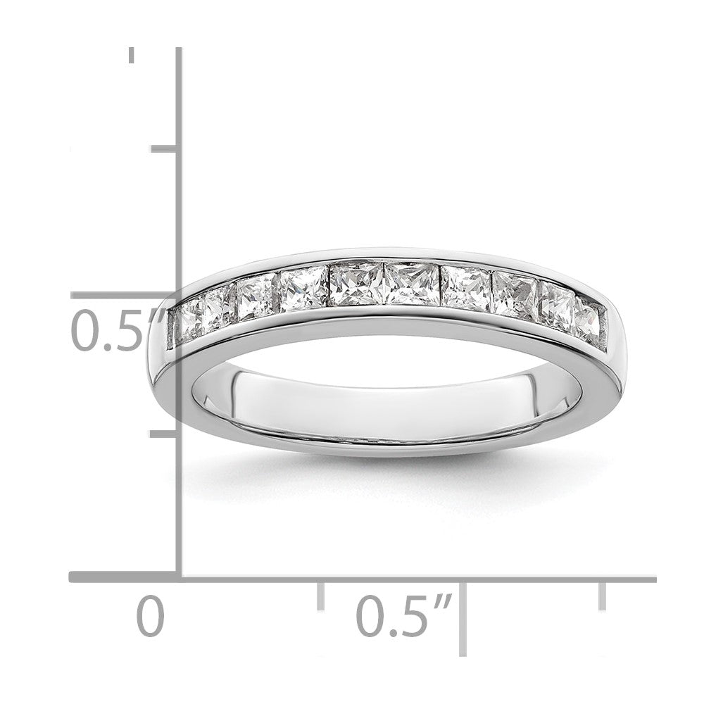 14K Weißgold Ehering mit natürlichen Diamanten