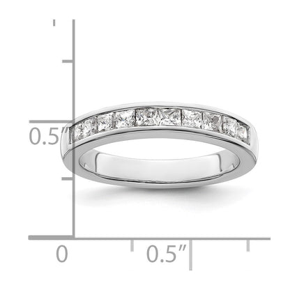 14K Weißgold Ehering mit natürlichen Diamanten