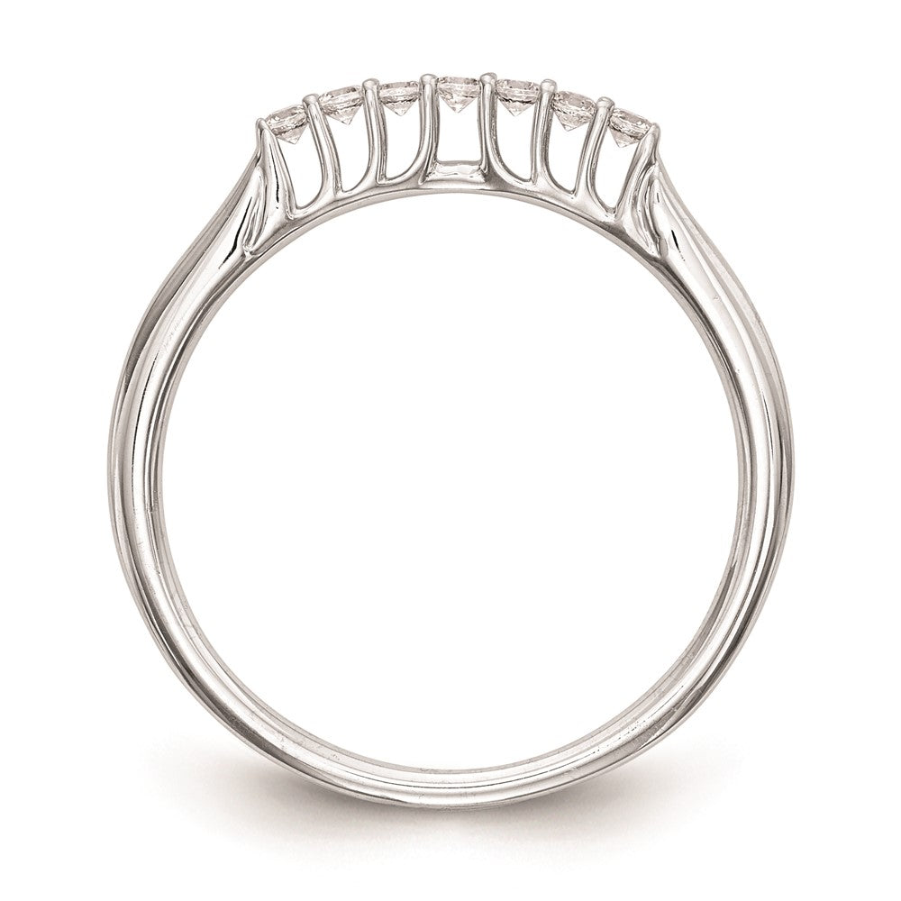 14K Weißgold Ehering mit natürlichen Diamanten