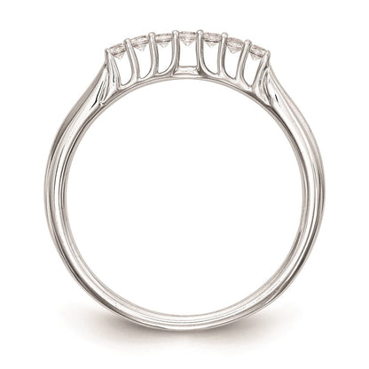 14K Weißgold Ehering mit natürlichen Diamanten