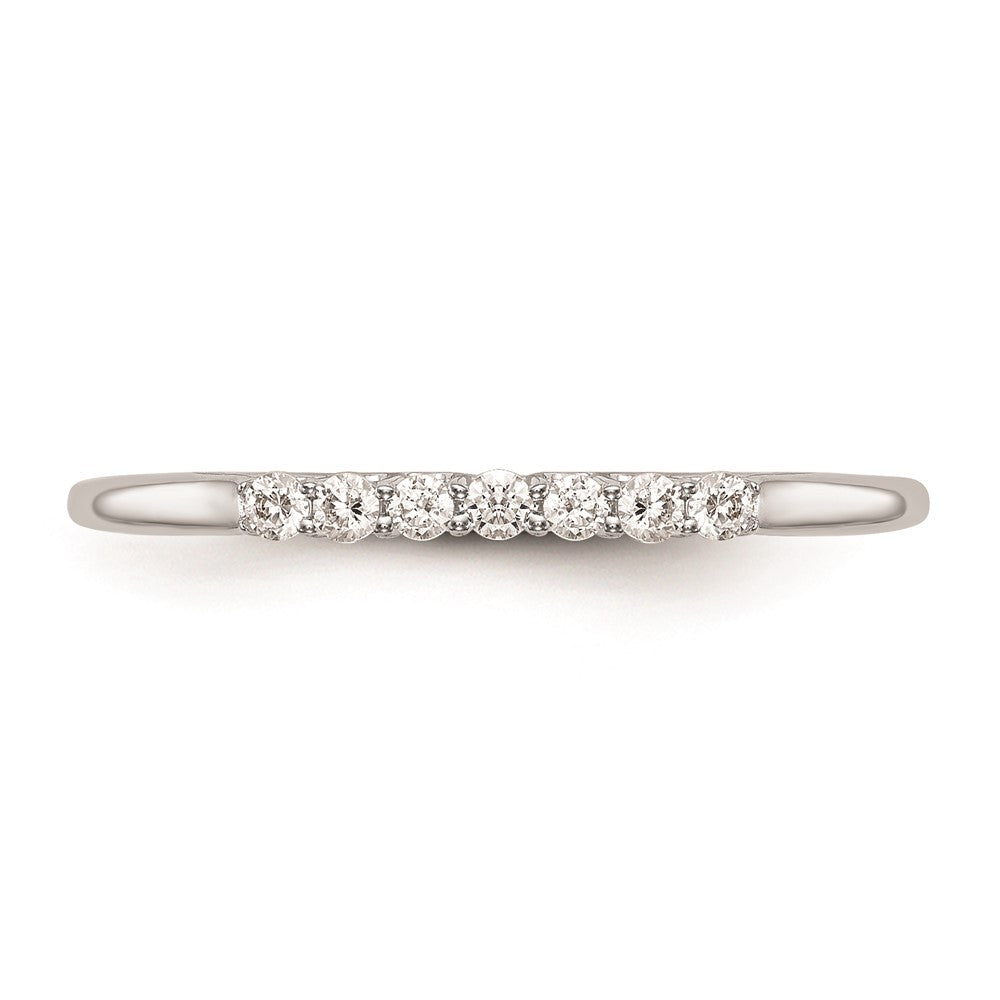 14K Weißgold Ehering mit natürlichen Diamanten