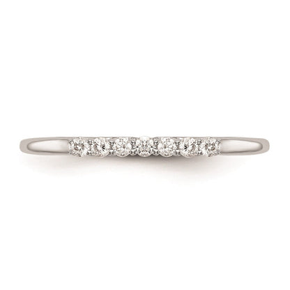 14K Weißgold Ehering mit natürlichen Diamanten