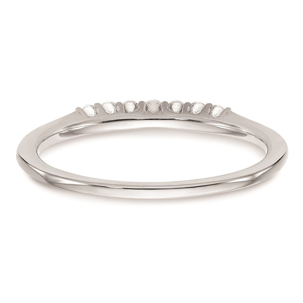 14K Weißgold Ehering mit natürlichen Diamanten