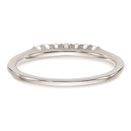 14K Weißgold Ehering mit natürlichen Diamanten