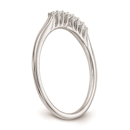 14K Weißgold Ehering mit natürlichen Diamanten