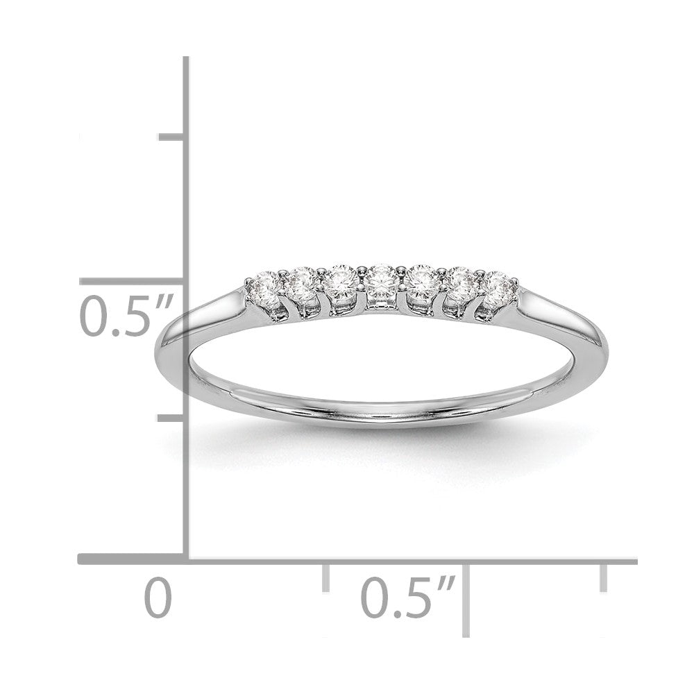 14K Weißgold Ehering mit natürlichen Diamanten