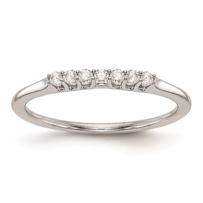 14K Weißgold Ehering mit natürlichen Diamanten