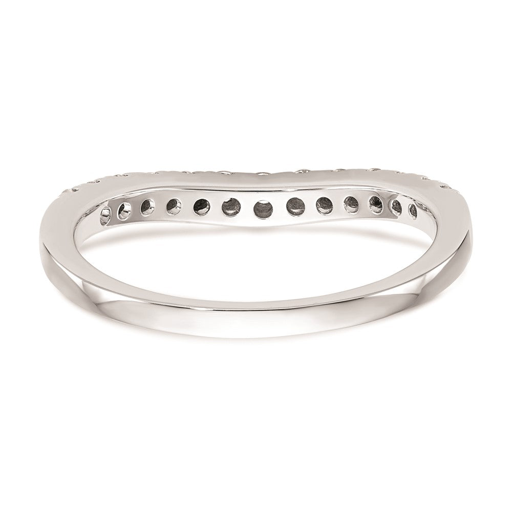 14K Weißgold Ehering mit natürlichen Diamanten