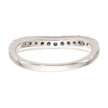 14K Weißgold Ehering mit natürlichen Diamanten