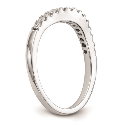 14K Weißgold Ehering mit natürlichen Diamanten