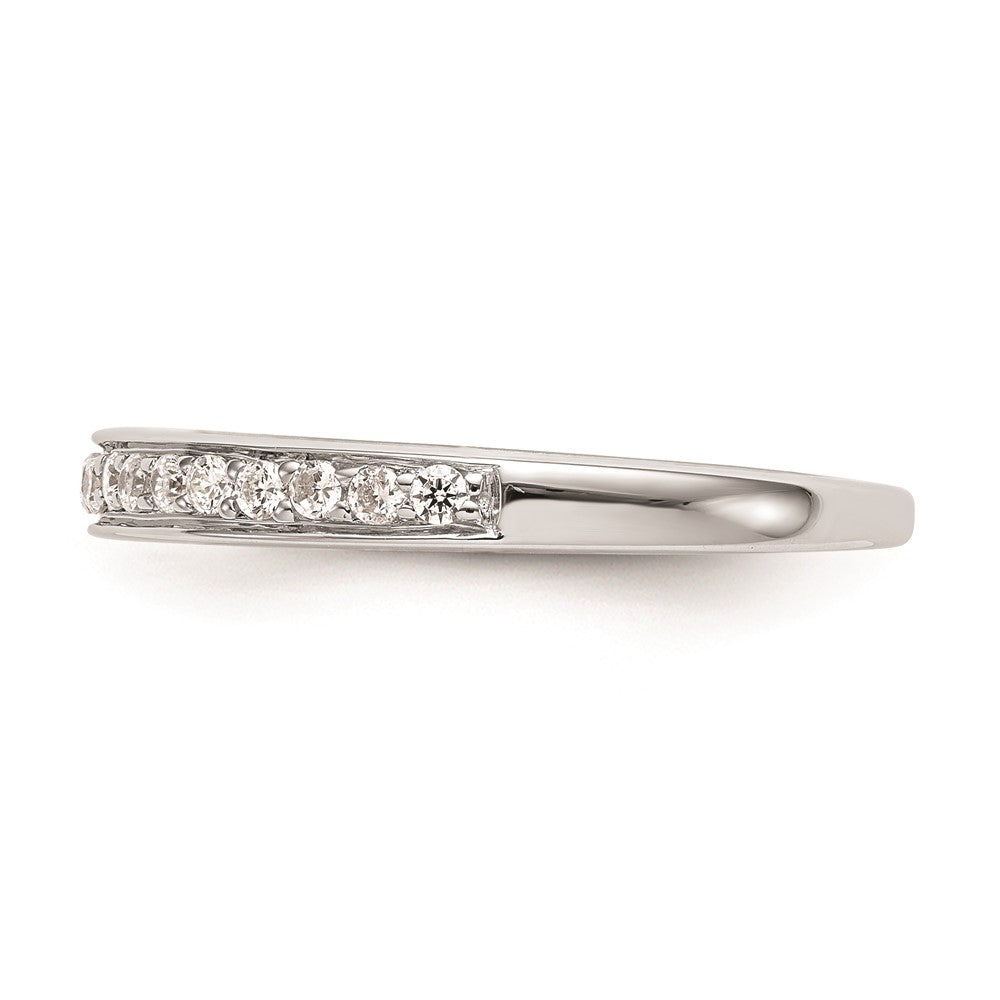 14K Weißgold Ehering mit natürlichen Diamanten