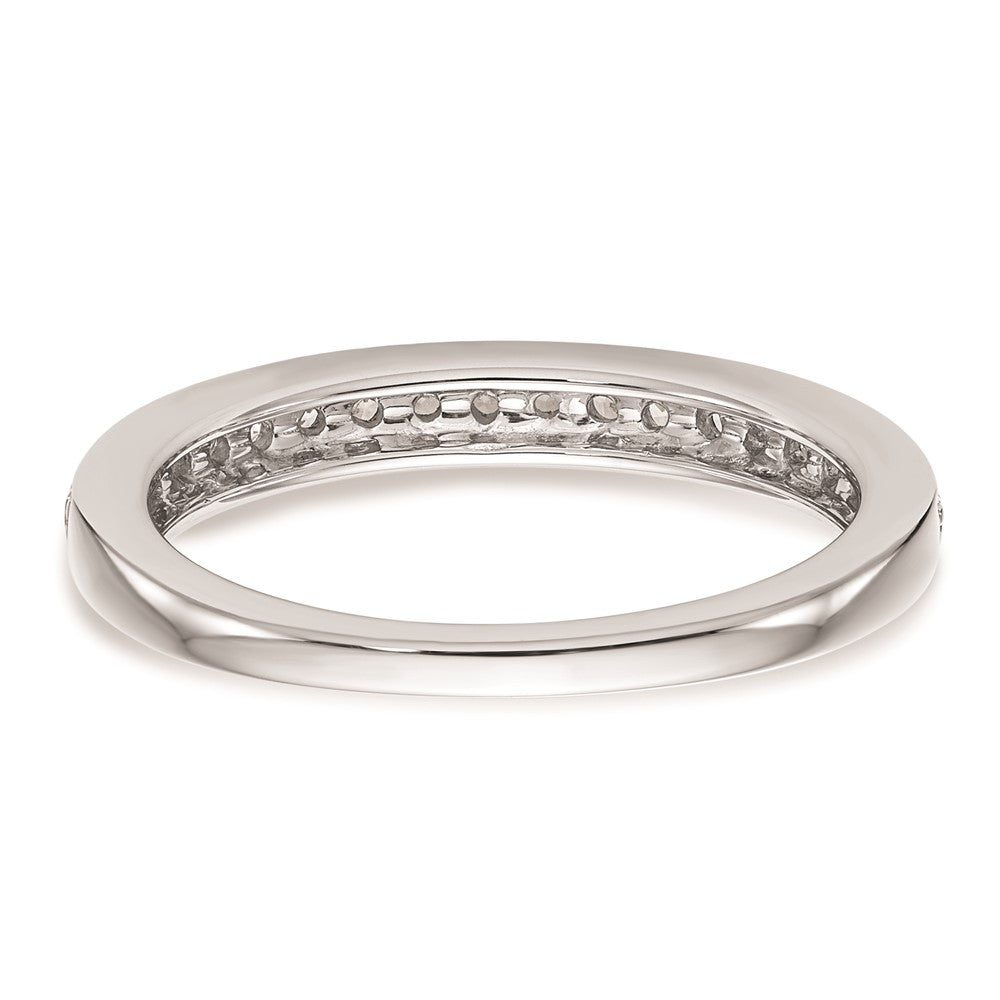 14K Weißgold Ehering mit natürlichen Diamanten