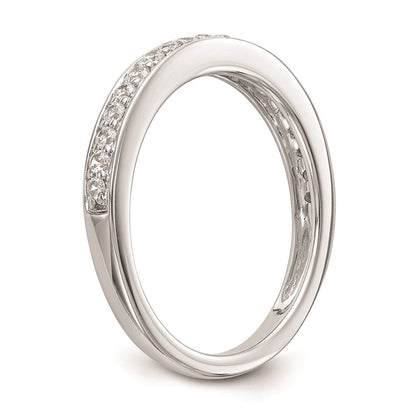 14K Weißgold Ehering mit natürlichen Diamanten