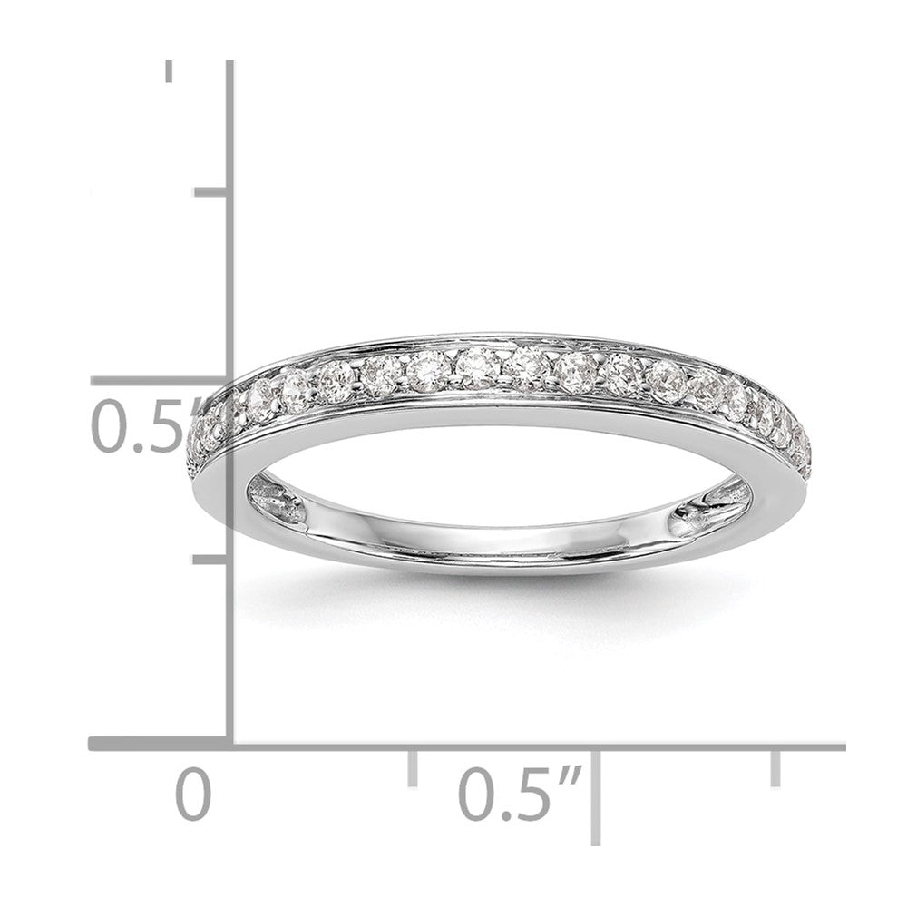 14K Weißgold Ehering mit natürlichen Diamanten