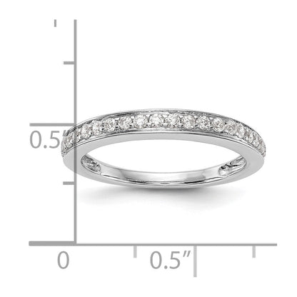 14K Weißgold Ehering mit natürlichen Diamanten