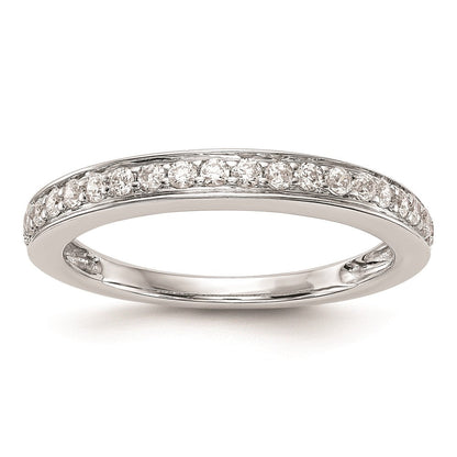 14K Weißgold Ehering mit natürlichen Diamanten