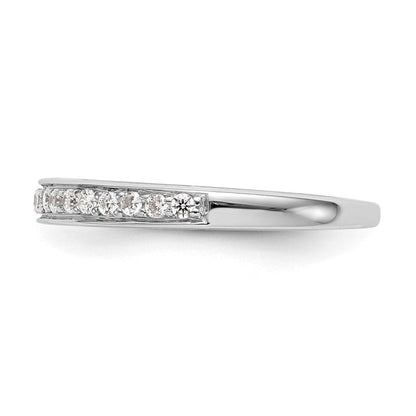 14K Weißgold Ehering mit Laborgezüchteten Diamanten, VS/SI+ G+