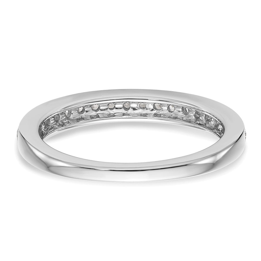 14K Weißgold Ehering mit Laborgezüchteten Diamanten, VS/SI+ G+
