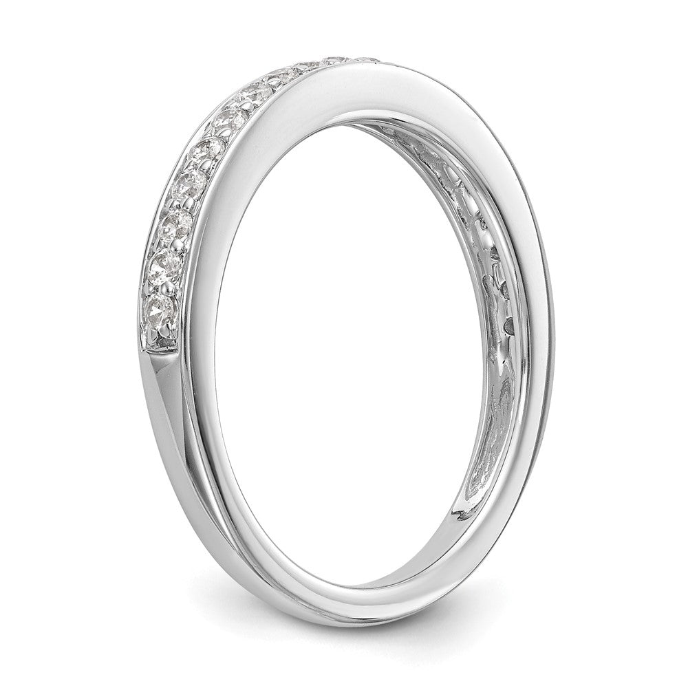 14K Weißgold Ehering mit Laborgezüchteten Diamanten, VS/SI+ G+